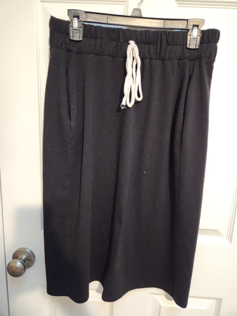 Black Maxi Skirt with Drawstring Waist